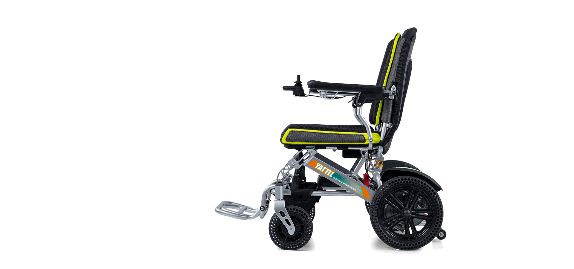 YATTLL Verstärkt Leichte Falten Elektrische Rollstuhl YE100 Gif Display