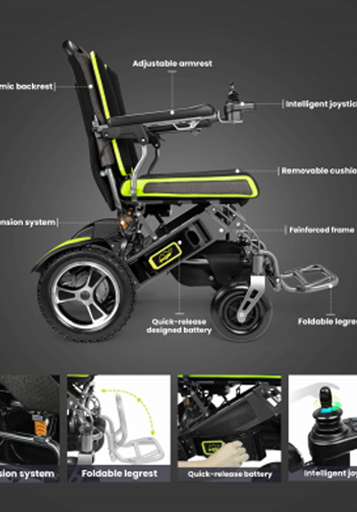 YE200 Reise Leichte Power Rollstuhl Und Tragbare Elektrische Rollstuhl Broschüre